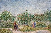 Vincent Van Gogh Verliefde paartjes in het park Voyer d'Argenson te Asnieres, 1887 Courting couples in the Voyer d'Argenson park in Asnieres oil painting on canvas